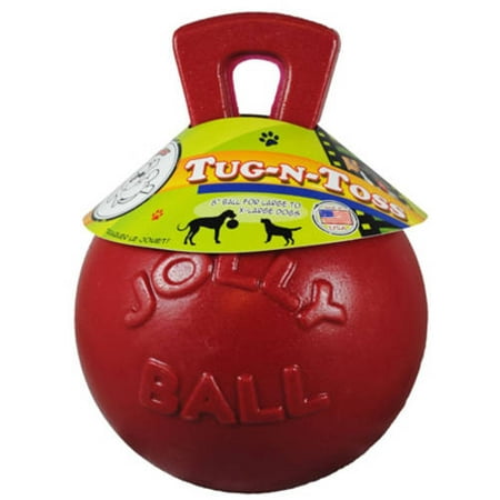 Photo 1 of Jolly Pets Mini Tug n Toss Interactive Dog Toy, 4", Red