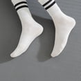 thumbnail image 6 of Xfvqtps Womens Crew Socks with Grips Stripes Breathable Non Slip Indoor Socks for Fitness Gym, 6 of 6
