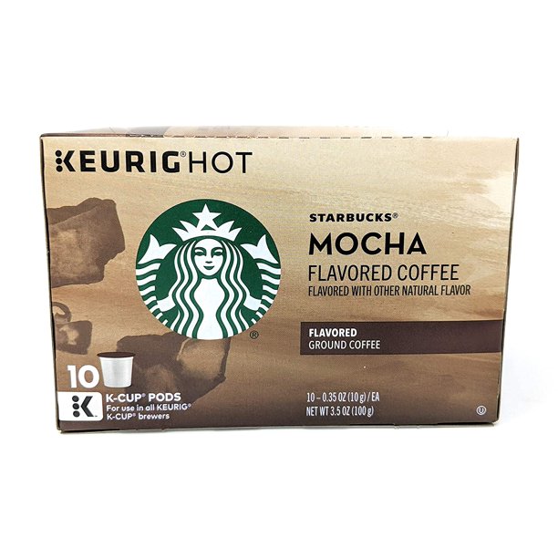 Starbucks Flavored Ground Coffee Mocha 10 KCups Pack of 2