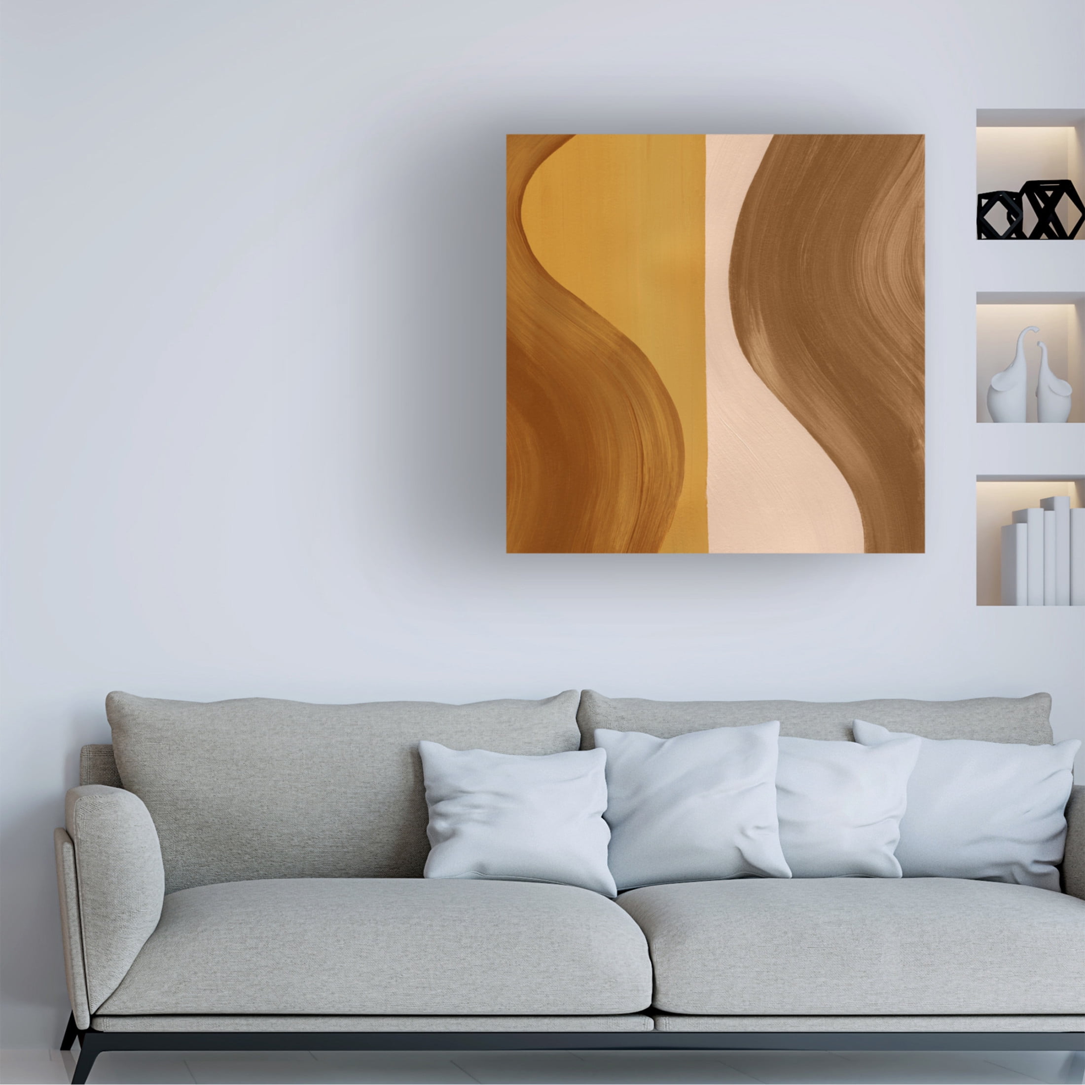 Trademark Fine Art Grace Popp  Wavy Clay II Canvas Wall Art