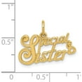 thumbnail image 5 of 14K Yellow Gold Special Sister Charm (15 X 21) Made In United States c1069, 5 of 6