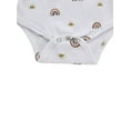 thumbnail image 5 of aturustex Baby Boy Girl Ribbed Rainbow Clothes Set Long Sleeve Button Romper Pullover Top +Pants Fall Outfits 2Pcs, 5 of 7