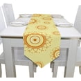 thumbnail image 4 of ColourLife Table Runner Abstract Circles Washable Table Cloth Runner for Holiday Home Wedding Table Top Decoration 13x70 Inches, 4 of 5