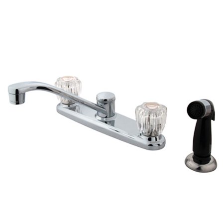 Elements of Design Double Handle Centerset Kitchen Faucet