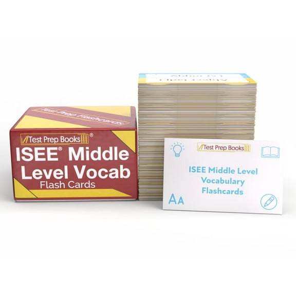 ISEE Middle Level Vocabulary Study Cards: ISEE Middle Level Vocabulary Test Prep and Practice [Full Color Cards]
