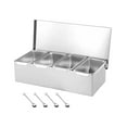 thumbnail image 3 of Frascos para condimentos de acero inoxidable desmontables, caja de almacenamiento para utensilios de cocina, condimentos Cuatro rejillas, 3 of 9