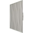 thumbnail image 4 of Ekena Millwork 19 5/8"W x 19 5/8"H Willow EnduraWall Decorative 3D Wall Panel, Universal Metallic Carbon Mist (Covers 2.67 Sq. Ft.), 4 of 6