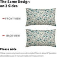 thumbnail image 5 of Vintage Flower Pillow Covers 18x18 Set of 2 Rustic Cute Small Floral Black Brown Old Style Decorative Throw Pillows Outdoor PillowCase Farmhouse Linen Cushion Case Decor for Home Sofa Couch Bed, 5 of 6