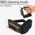 thumbnail image 6 of BBQ Grill Cleaning Brush 3-in-1 Stainless Steel Right Angle Scraper with Sponge, Heavy Duty Grill Grate and BBQ Tools Cleaner, 6 of 9
