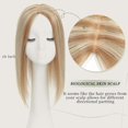 thumbnail image 2 of Toppers Aimeolyn para mujer, cabello humano real, 40 cm, 2 of 6