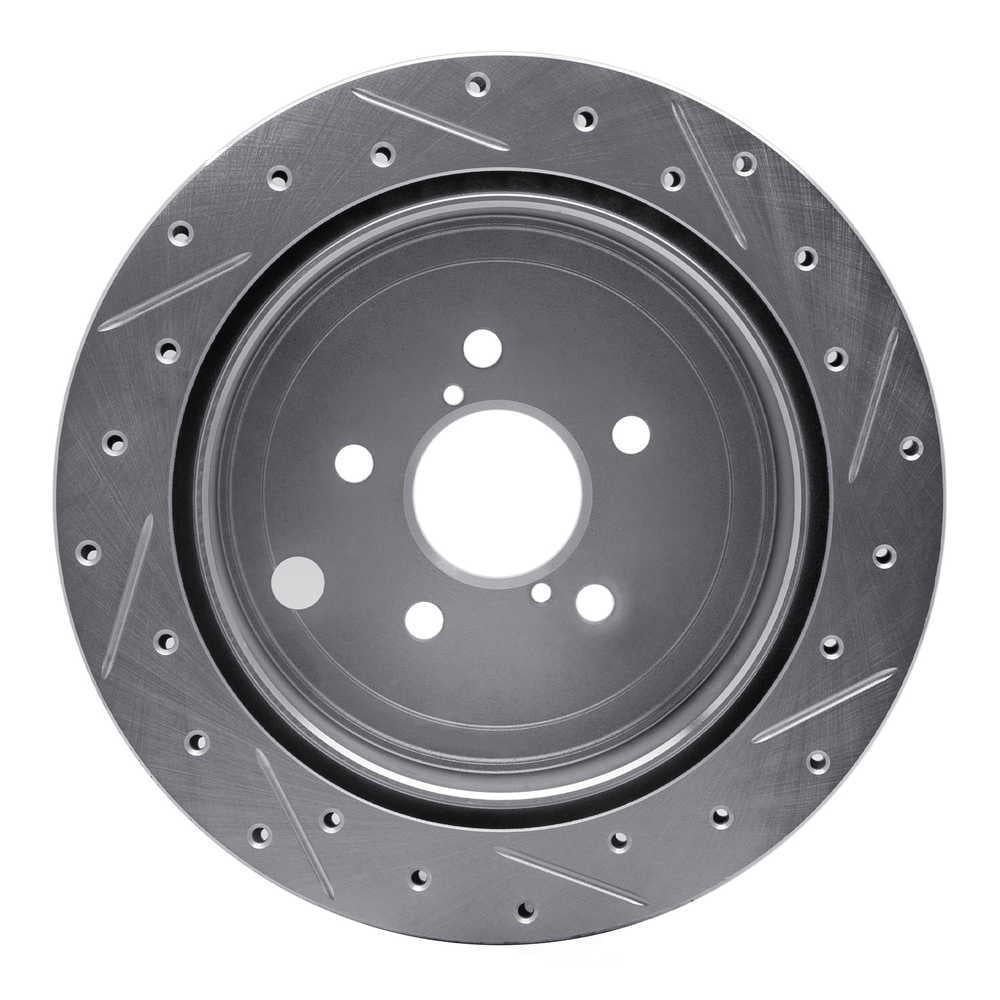 Dynamic Friction Company 631-13023L DFC Brake Rotor - Drilled And Slotted - Silver