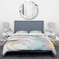 thumbnail image 2 of Designart 'Geometric Vortex II' Geometric Duvet Cover Set, 2 of 4