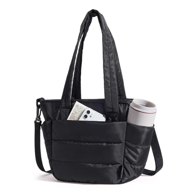 Bolsa de almuerzo BAGSMART para mujer, aislante, ligera, negra