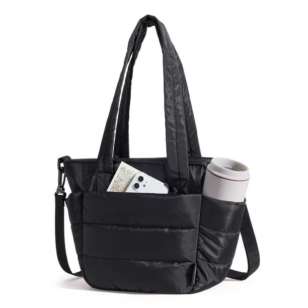 Bolsa de almuerzo BAGSMART para mujer, aislante, ligera, negra