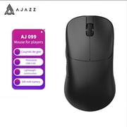 Ajazz AJ099 Black Ergonomic Wireless Mouse Lightweight 2.4G USB Optical 12000DPI PAW3311 OEM Custom Design Gaming Mouse