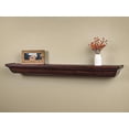 thumbnail image 1 of Mantels Direct Colton 60-Inch Fireplace Mantel Shelf, Chocolate, 1 of 5