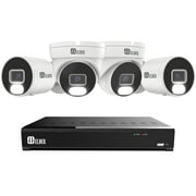 Security Camera System 4K 8MP, 8Ch NVR PoE 4-Camera Outdoor 2TB Color Night Vision, Person & Vehicle Detection Smart Home Surveillance Wired DIY, Elder Hunter Series