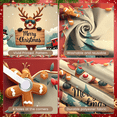 thumbnail image 3 of Festive Design Merry Christmas Santa Claus Decoration Holiday Backdrop for Party Celebration Home Indoor Festivity, 3 of 5