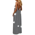 thumbnail image 6 of Aimik Women's Scoop Neck Spaghetti Strap Dress Summer Fashion Print Loose Straight Maxi Dress Relaxed Fit Lounge Vacation Dress, 6 of 6