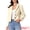 White, variant on DARING DIVA Women's Faux Leather Motorcycle Jacket for Women Casual Cropped PU Leather L Light Brown