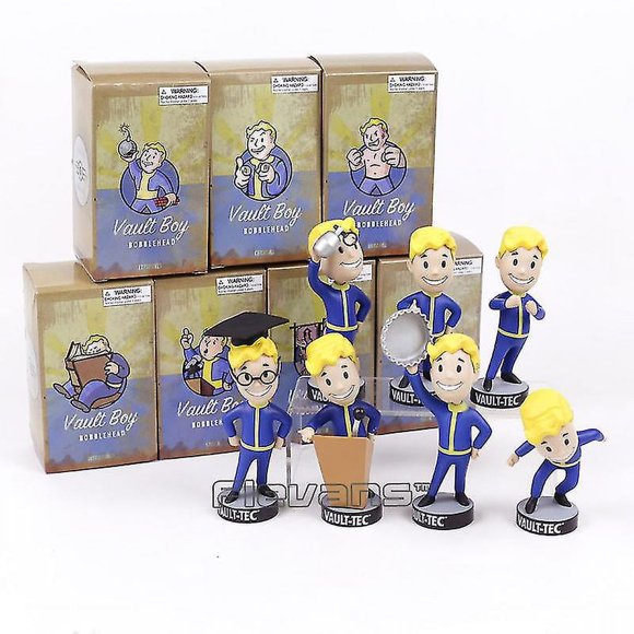 Fallout Vault Boy Bobble Head Pvc Action Figure Collectible Model Toy Brinquedos 7 Styles_SJJYV-Vinsniv