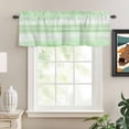 thumbnail image 3 of Valances for Windows, Green Ombre Light Filtering Window Treatment Valances for Living Room/Bedroom/Bathroom Windows, Modern Gradient Abstract Art 42"x 12" Rod Pocket Kitchen Curtains, 3 of 9