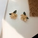 thumbnail image 3 of Pendientes Gardenia feminidad nuevo diseño flores accesorios para orejas regalos navideños, 3 of 5