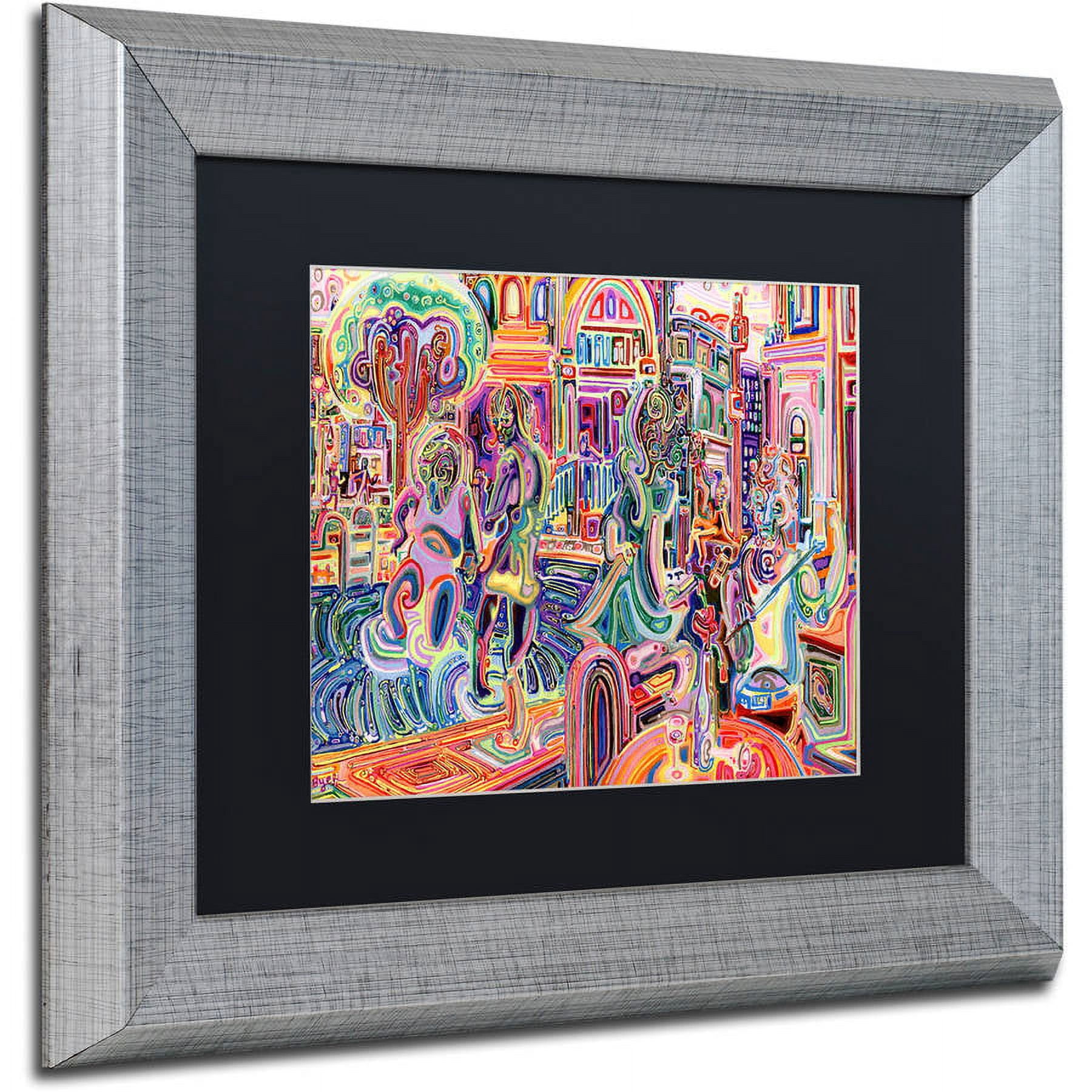 Trademark Fine Art "Cells" Canvas Art by Josh Byer, Black Matte, Silver Frame