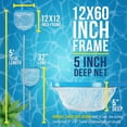 thumbnail image 3 of U.S. Pool Supply Pool and Spa Skimmer Net with Pole, Handheld Fine Mesh Pool Leaf Skimmer Net - Hand Held Spa, Hot Tub, Pond Cleaning - Step-Up 32" to 5 Feet Long, 5" Deep Netting, Scoop Skim Leaves, 3 of 6