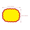 thumbnail image 2 of unbranded 20Ud Etiquetas Promocionales En Papel Amarillo Para Precio Con Forma Explosión, 2 of 7