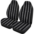 thumbnail image 1 of ABPHQTO Juego de 2 fundas para asientos de coche Líneas paralelas hechas de mosaico de lentejuelas plateadas Sparkle Protector universal para asientos delanteros de coche, 1 of 4