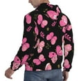 thumbnail image 4 of Bingfone Girl Butterfly Men'S Drawstring Hoodie Long Sleeve Pocket Sweatshirts-Large, 4 of 9
