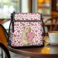 thumbnail image 3 of HELLHERO Waterproof Ladies’ Leather Crossbody Shoulder Purse for Travel Storage Daily, Lightweight Spacious Shoulder Bag, Hand-drawn Hearts, 3 of 7