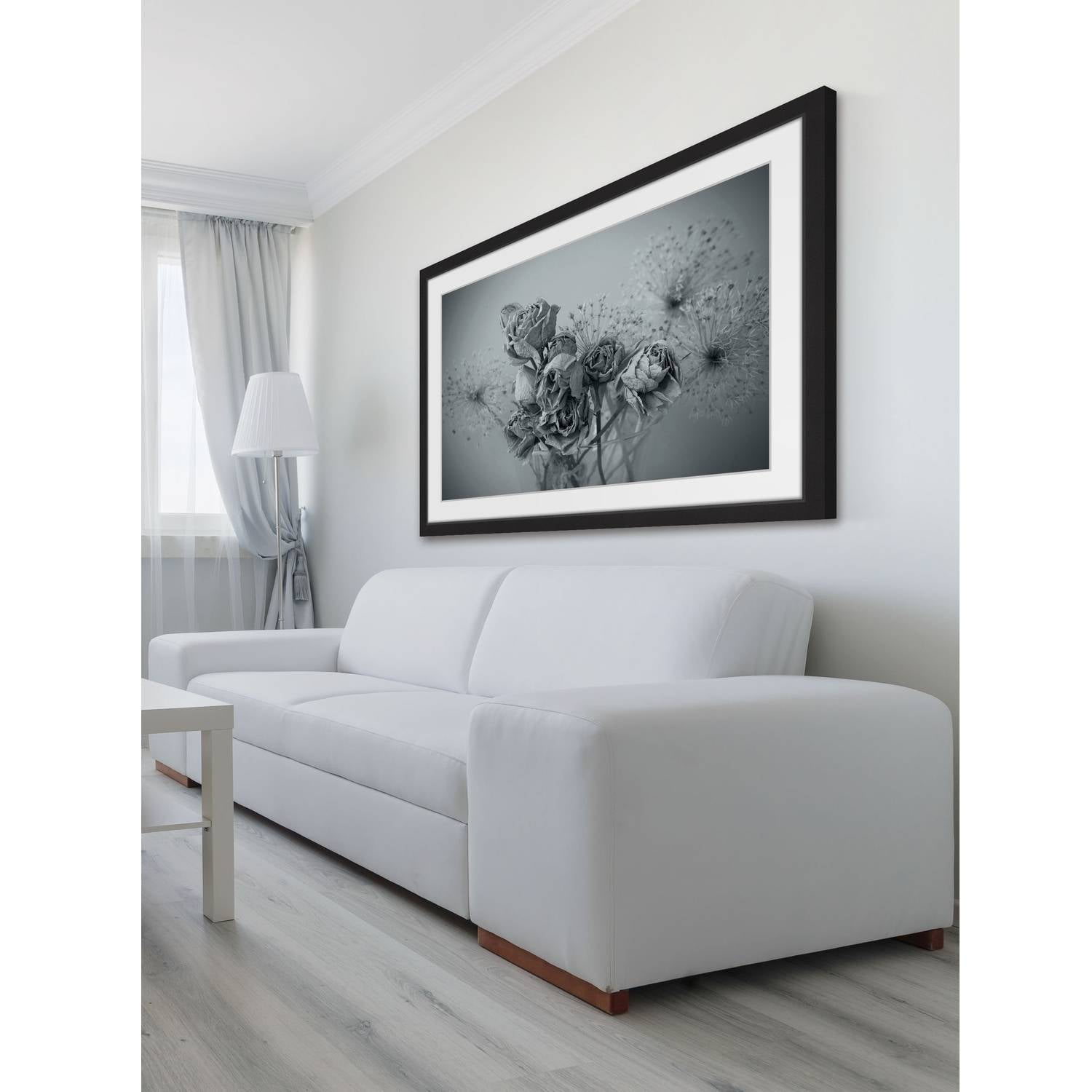 Roses in Slumber Framed Painting Print