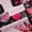 Pink H, variant on Erosebridal Floral Monogrammed H Black Out Curtains, Pink Damask Curtains Pack of 2 (42x63 Each)