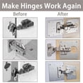 thumbnail image 5 of Plate & Screw Set for Kitchen Cupboard Doors Cabinet Hinge Repair Kit, 5 of 5