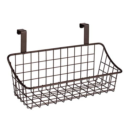 Spectrum Diversified Grid Storage Basket, Over the Door, Small