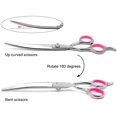 thumbnail image 2 of 1 Pcs Dog Grooming Scissors Curved Stainless Steel Blades Pet Grooming Scissors Seven Inch, 2 of 5