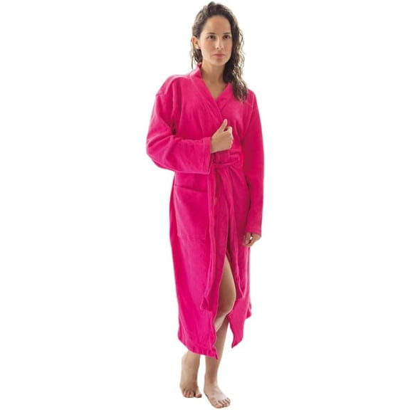 Bata de Baño para TESSO HOME Rosa de Microfibra Ultra Suave y Absorbente