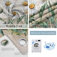 thumbnail image 4 of White Daisy Blackout Curtains for Bedroom/Living Room, Thermal Insulated Kitchen Curtains, Vintage Botanical Spring Floral Summer Grommet Darkening Window Treatment Drapes 27.5"x39"x2, 4 of 8