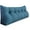 Blue, variant on WOWMAX Sofa Daybed Large Filled Triangular Wedge Cushion Bed Backrest Positioning Support Pillow Reading Pillow Office Lumbar Pad with Removable Cover Gray Twin