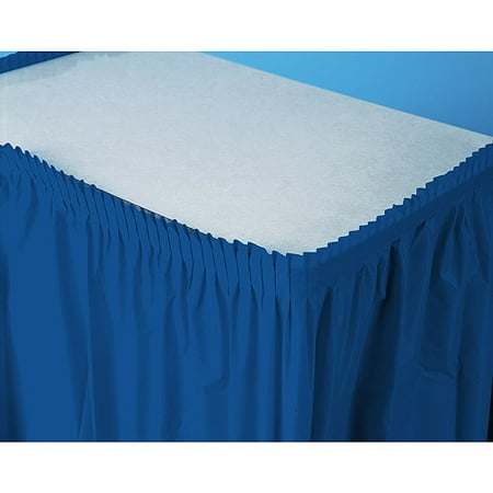 Plastic Table Skirt, Navy