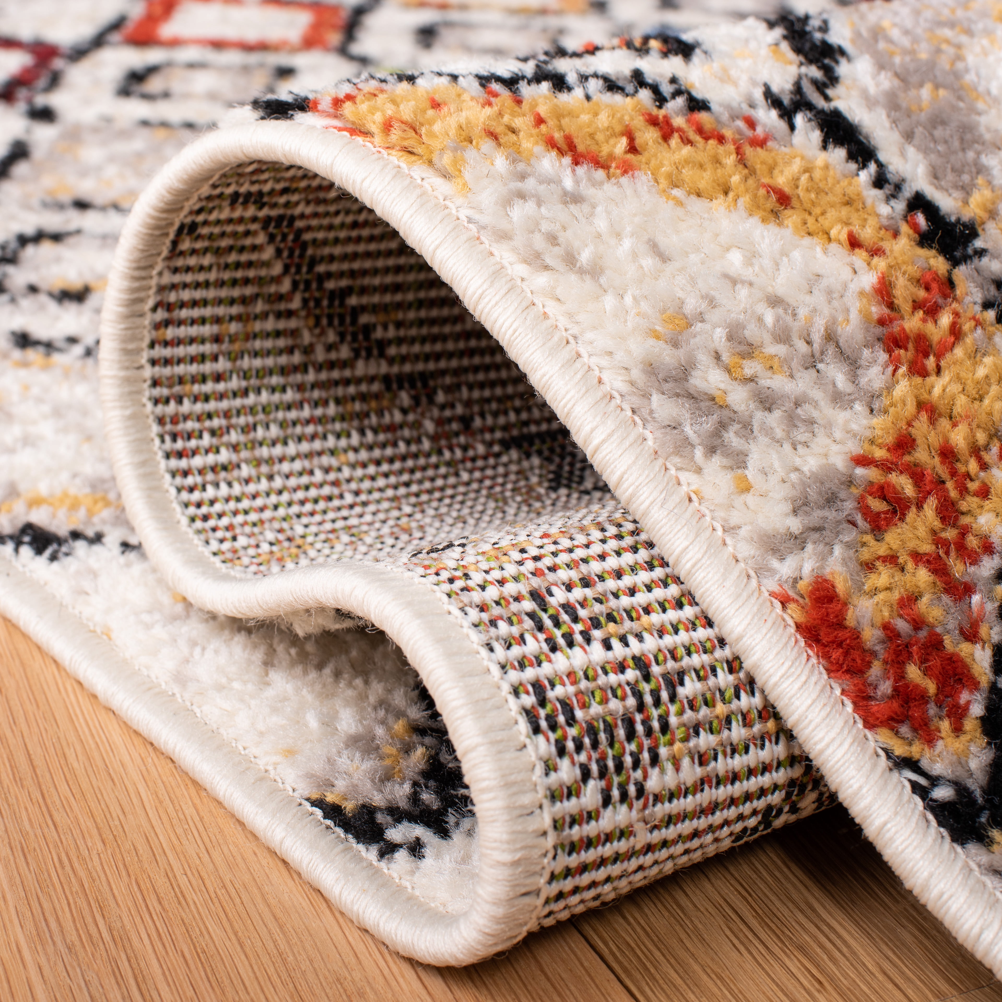 Safavieh Amsterdam Gladwin Geometric Runner Rug, Ivory/Multi, 2'3" x 12'