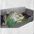 thumbnail image 6 of Africa Soft Flannel Fleece Throw Blanket, Fractal Deer Family Geometric Cut Shapes Hunt Adventure Themed Desert Eco Graphic, Cozy Plush for Indoor and Outdoor Use, 50" x 60", Multicolor, by Ambesonne, 6 of 6