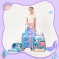 thumbnail image 4 of Kids Carry on Luggage Sets for Girls with Travel Pillow Rolling Suitcases with Wheels for Toddlers Travel School Backpack Pencil Bag, 4 of 6
