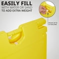 thumbnail image 6 of Jumbl A Frame Sandwich Board – 22 x 28” Display Sidewalk Sign with PVC Sign Protector (Yellow), 6 of 8