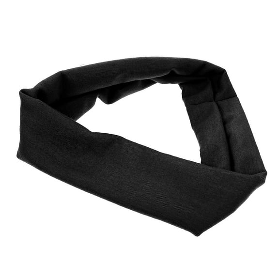 WHAMVOX Black Elastic Sports Headbands for Men and Women, Fitness Hairbands for Running, Gym, Yoga, and Outdoor Activities
