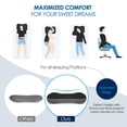 thumbnail image 4 of LEEYNEER Ultralight Inflatable Pillow with Removable Cover for Neck Lumber Support - Upgrade Washable Travel Air Pillows for Camping  Hiking  Backpacking (Grey), 4 of 6