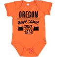 thumbnail image 3 of Inktastic Oregon Awesome Since 1859 Boys or Girls Baby Bodysuit, 3 of 5