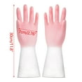thumbnail image 3 of Rubber Kitchen Dishwashing Gloves Dishwashing Gloves, Reusable Latex Cleaning Gloves for Housework Cleaning Gloves Plastic Durable Dishwashing Gloves Laundry Gloves Clearance, 3 of 3
